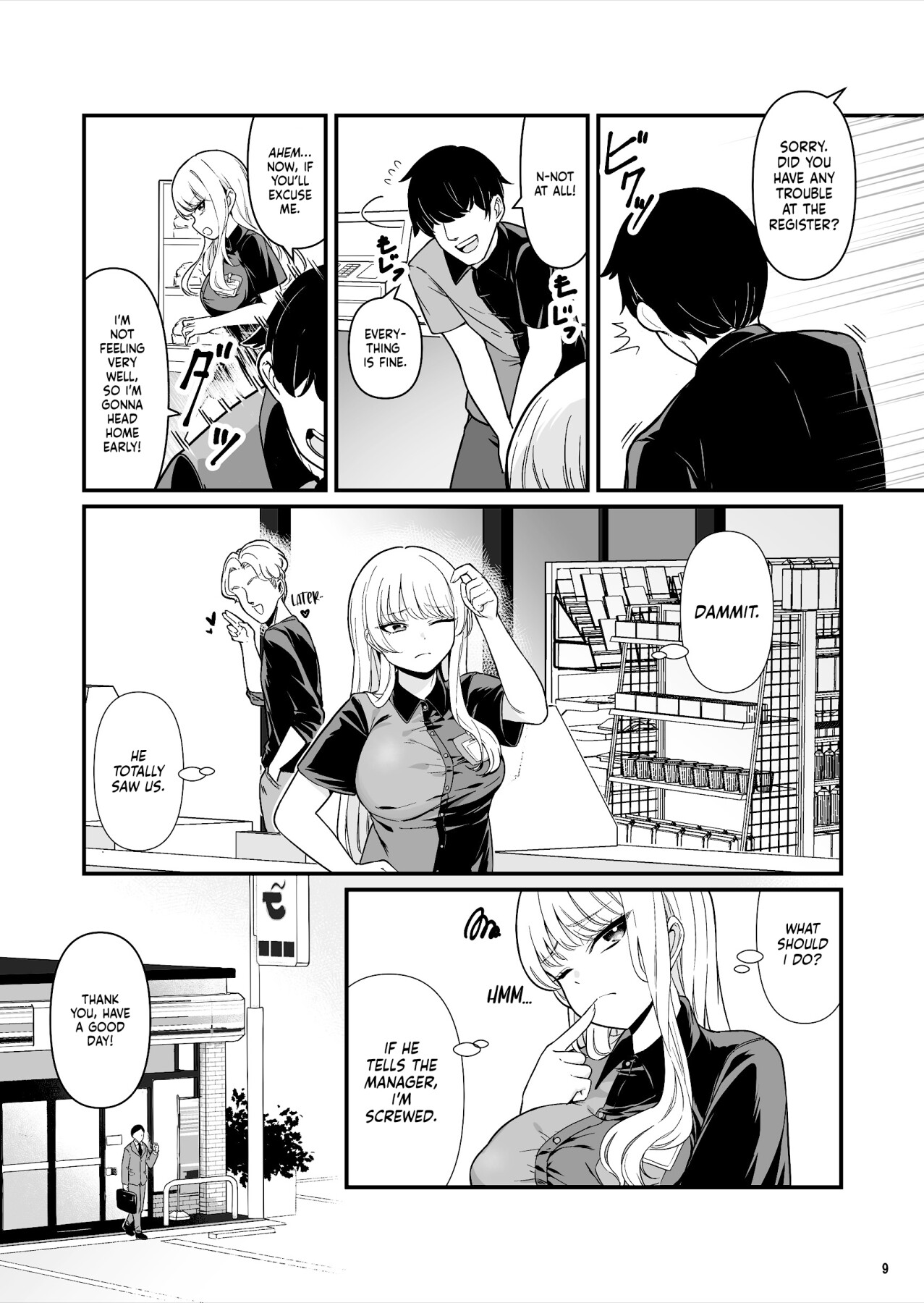 Hentai Manga Comic-I Had Wild Sex with a Taken Busty Gyaru Part-Timer!-Read-9